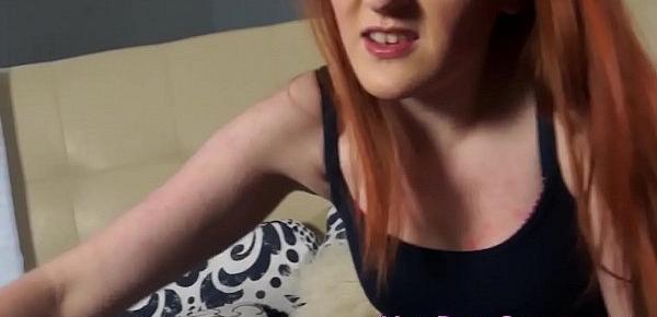  Redheaded teen facialized
